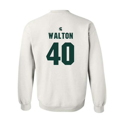 Michigan State - NCAA Men's Basketball : Brennan Walton - Sports Shersey Crewneck Sweatshirt-1