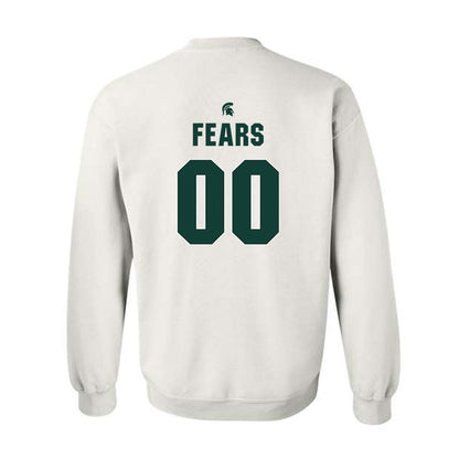 Michigan State - NCAA Men's Basketball : Jeremy Fears - Sports Shersey Crewneck Sweatshirt-1