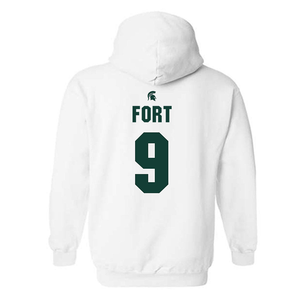 Michigan State - NCAA Men's Basketball : Trey Fort - Sports Shersey Hooded Sweatshirt-1