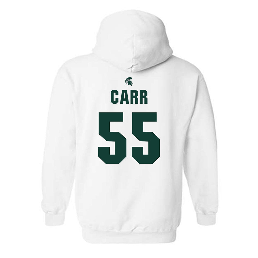 Michigan State - NCAA Men's Basketball : Coen Carr - Sports Shersey Hooded Sweatshirt-1