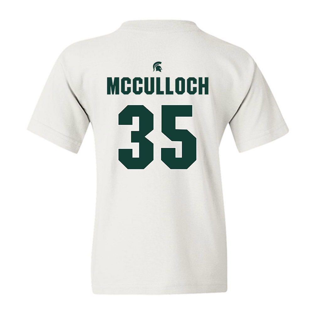 Michigan State - NCAA Men's Basketball : Jesse McCulloch - Sports Shersey Youth T-Shirt-1