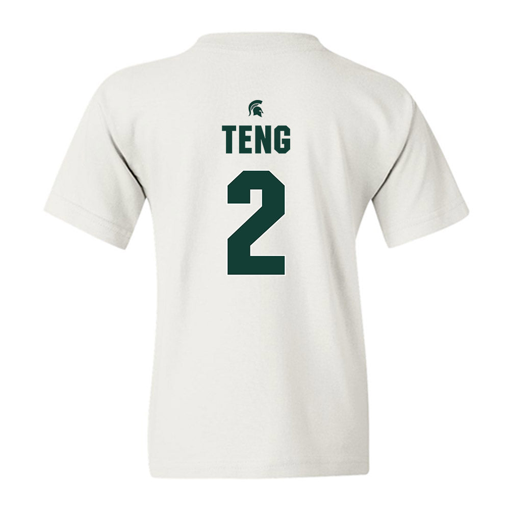 Michigan State - NCAA Men's Basketball : Kur Teng - Sports Shersey Youth T-Shirt-1