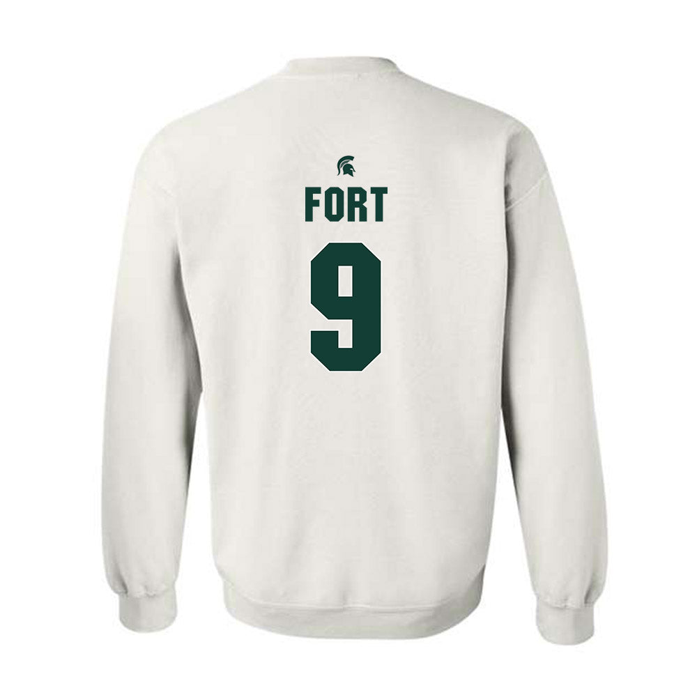 Michigan State - NCAA Men's Basketball : Trey Fort - Sports Shersey Crewneck Sweatshirt-1