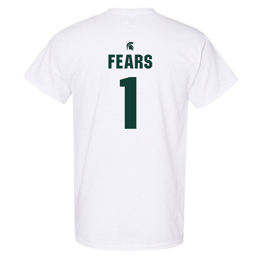 Michigan State - NCAA Men's Basketball : Jeremy Fears - Sports Shersey T-Shirt-1