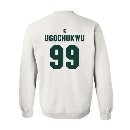 Michigan State - NCAA Men's Basketball : Divine-Collins Ugochukwu - Sports Shersey Crewneck Sweatshirt-1
