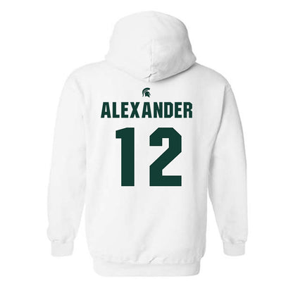 Michigan State - NCAA Women's Basketball : Isa Alexander - Sports Shersey Hooded Sweatshirt-1