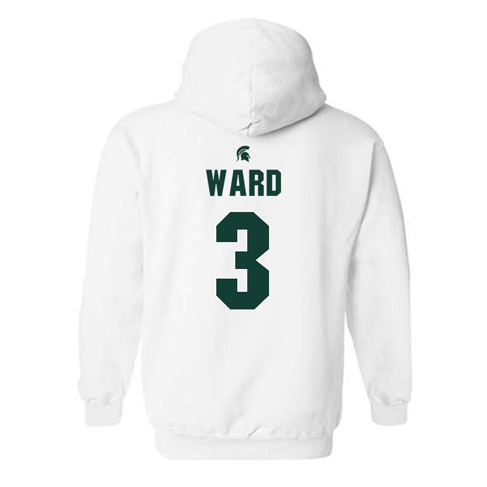 Michigan State - NCAA Men's Basketball : Cam Ward - Sports Shersey Hooded Sweatshirt-1