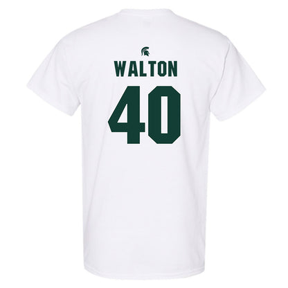 Michigan State - NCAA Men's Basketball : Brennan Walton - Sports Shersey T-Shirt-1