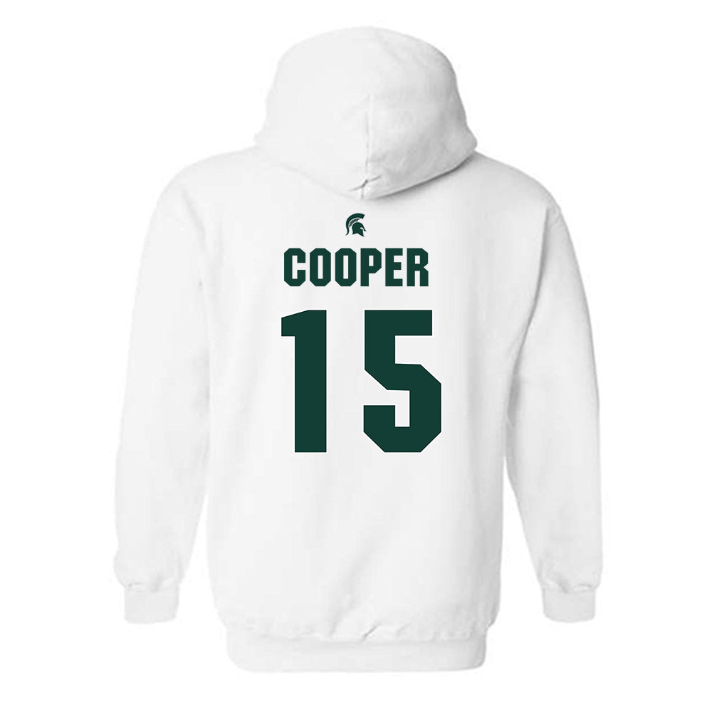 Michigan State - NCAA Men's Basketball : Carson Cooper - Sports Shersey Hooded Sweatshirt-1