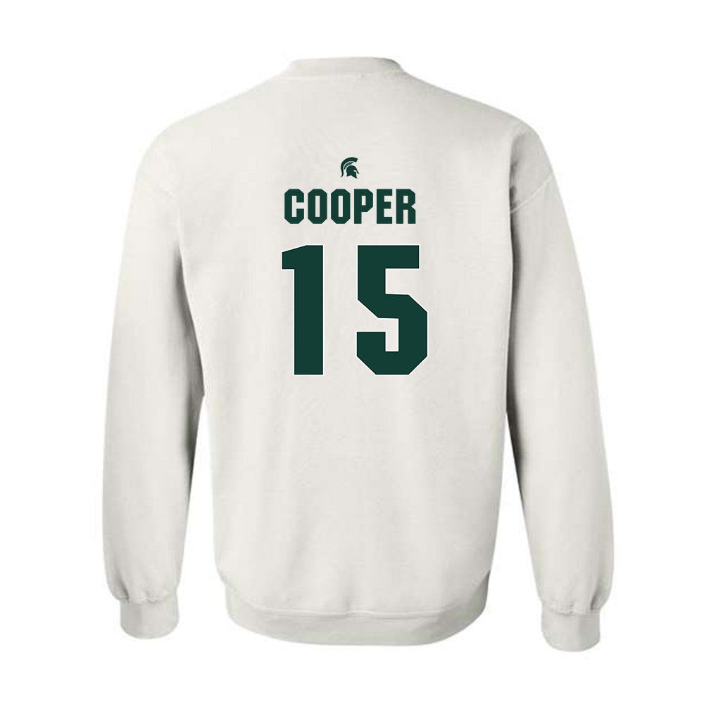 Michigan State - NCAA Men's Basketball : Carson Cooper - Sports Shersey Crewneck Sweatshirt-1