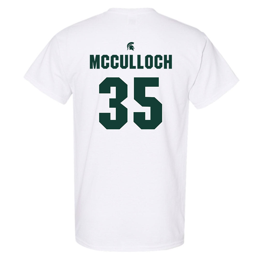 Michigan State - NCAA Men's Basketball : Jesse McCulloch - Sports Shersey T-Shirt-1