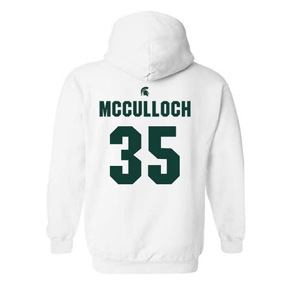 Michigan State - NCAA Men's Basketball : Jesse McCulloch - Sports Shersey Hooded Sweatshirt-1