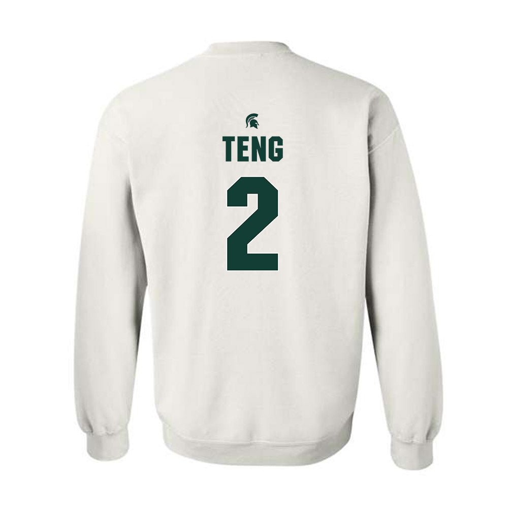 Michigan State - NCAA Men's Basketball : Kur Teng - Sports Shersey Crewneck Sweatshirt-1