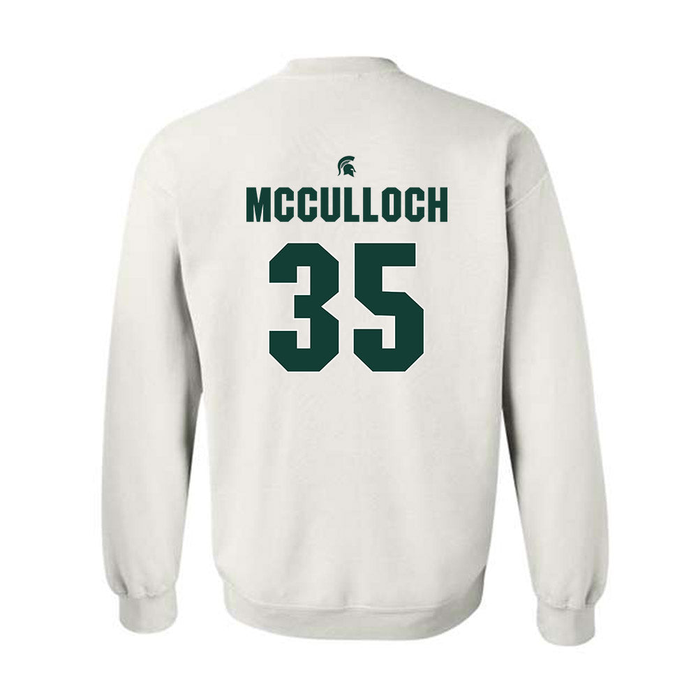 Michigan State - NCAA Men's Basketball : Jesse McCulloch - Sports Shersey Crewneck Sweatshirt-1