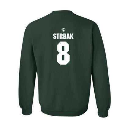 Michigan State - NCAA Men's Ice Hockey : Maxim Strbak - Generic Shersey Crewneck Sweatshirt-1