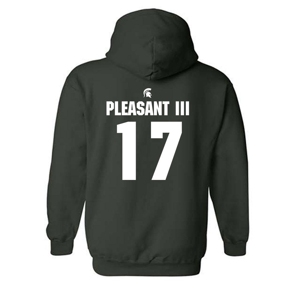 Michigan State - NCAA Football : Eddie Pleasant III - Hooded Sweatshirt