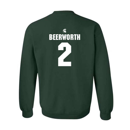 Michigan State - NCAA Women's Soccer : Sofia Beerworth - Generic Shersey Crewneck Sweatshirt-1