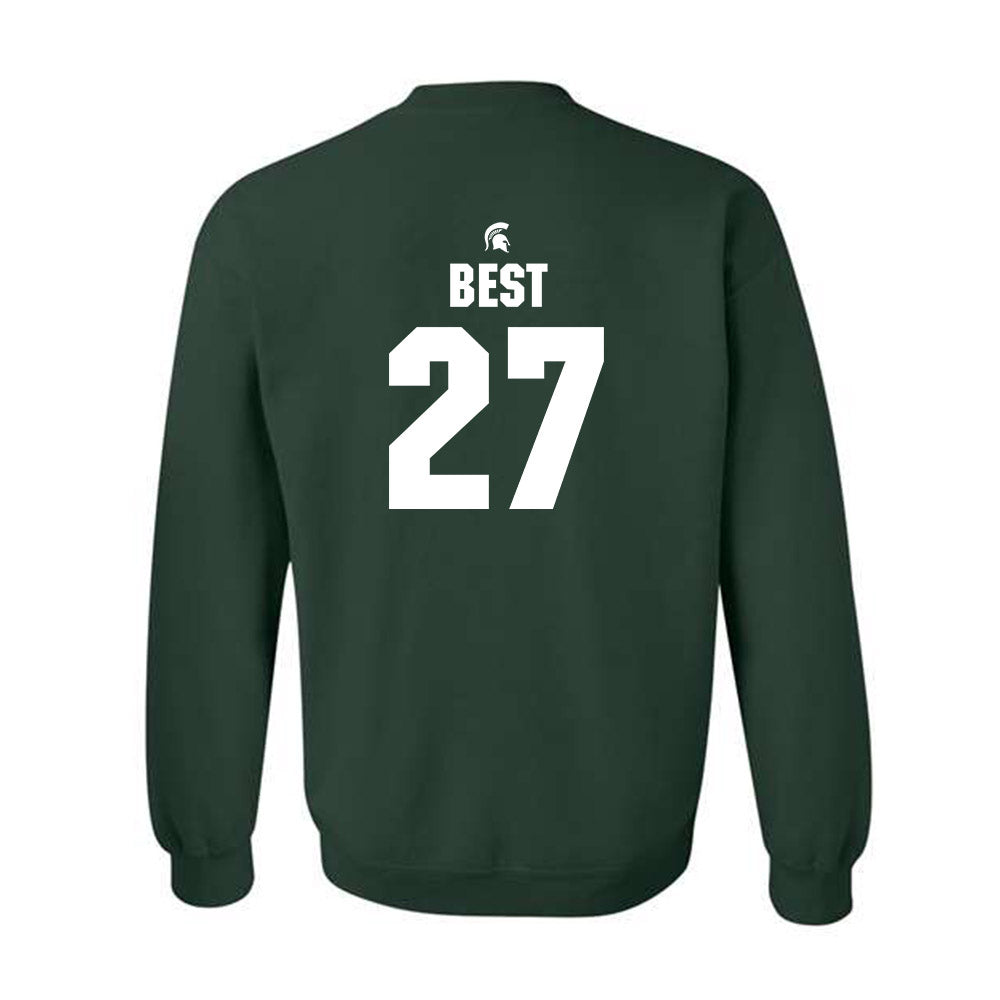 Michigan State - NCAA Men's Ice Hockey : Gavin Best - Generic Shersey Crewneck Sweatshirt-1