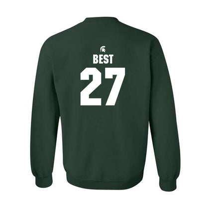 Michigan State - NCAA Men's Ice Hockey : Gavin Best - Generic Shersey Crewneck Sweatshirt-1