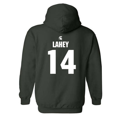 Michigan State - NCAA Men's Ice Hockey : Matt Lahey - Generic Shersey Hooded Sweatshirt-1