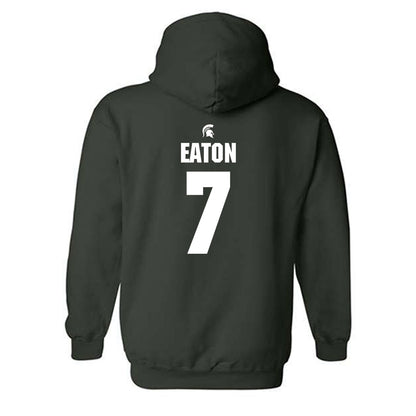 Michigan State - NCAA Football : Joshua Eaton - Generic Shersey Hooded Sweatshirt-1