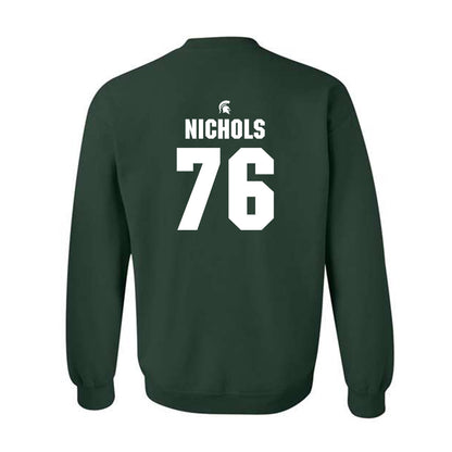 Michigan State - NCAA Football : Drew Nichols - Generic Shersey Crewneck Sweatshirt-1