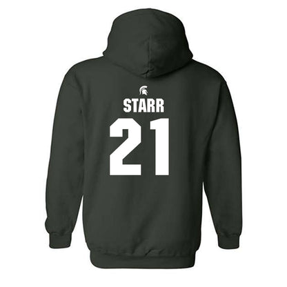 Michigan State - NCAA Softball : Alex Starr - Generic Shersey Hooded Sweatshirt-1