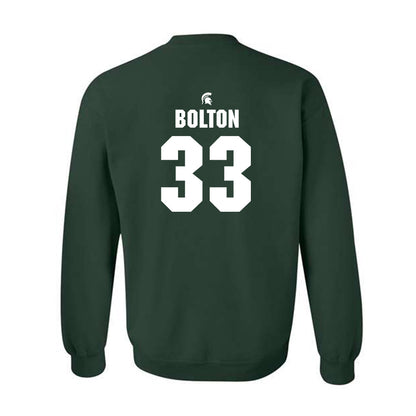 Michigan State - NCAA Women's Volleyball : Mya Bolton - Generic Shersey Crewneck Sweatshirt