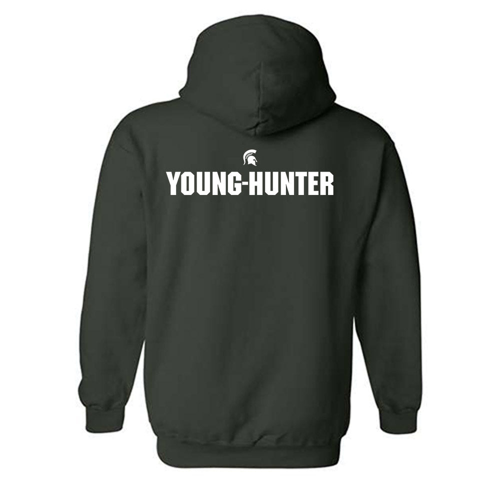 Michigan State - NCAA Women's Track & Field : Kelis Young-Hunter - Generic Shersey Hooded Sweatshirt-1