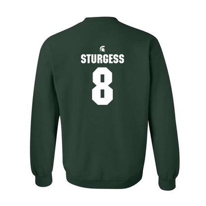 Michigan State - NCAA Baseball : Isaac Sturgess - Generic Shersey Crewneck Sweatshirt-1