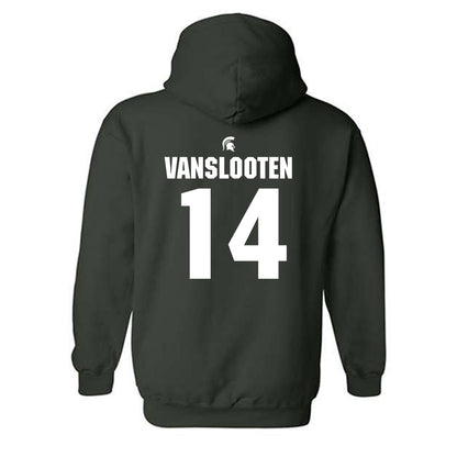 Michigan State - NCAA Women's Basketball : Grace VanSlooten - Generic Shersey Hooded Sweatshirt