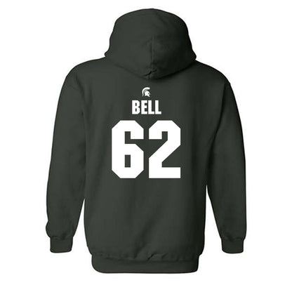 Michigan State - NCAA Football : Justin Bell - Generic Shersey Hooded Sweatshirt-1