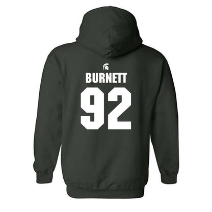 Michigan State - NCAA Football : Kekai Burnett - Generic Shersey Hooded Sweatshirt