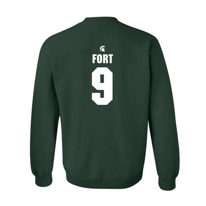 Michigan State - NCAA Men's Basketball : Trey Fort - Generic Shersey Crewneck Sweatshirt-1