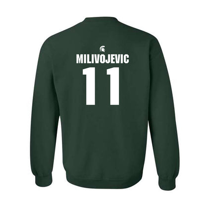 Michigan State - NCAA Football : Alessio Milivojevic - Generic Shersey Crewneck Sweatshirt-1