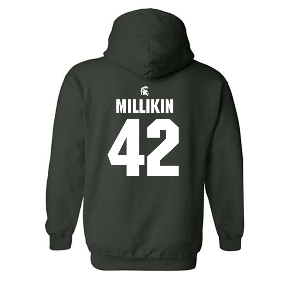 Michigan State - NCAA Football : David Millikin - Hooded Sweatshirt