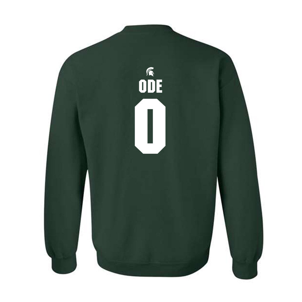 Michigan State - NCAA Women's Basketball : Jordan Ode - Generic Shersey Crewneck Sweatshirt-1