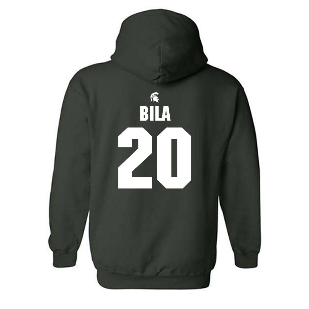 Michigan State - NCAA Softball : Hailey Bila - Generic Shersey Hooded Sweatshirt-1
