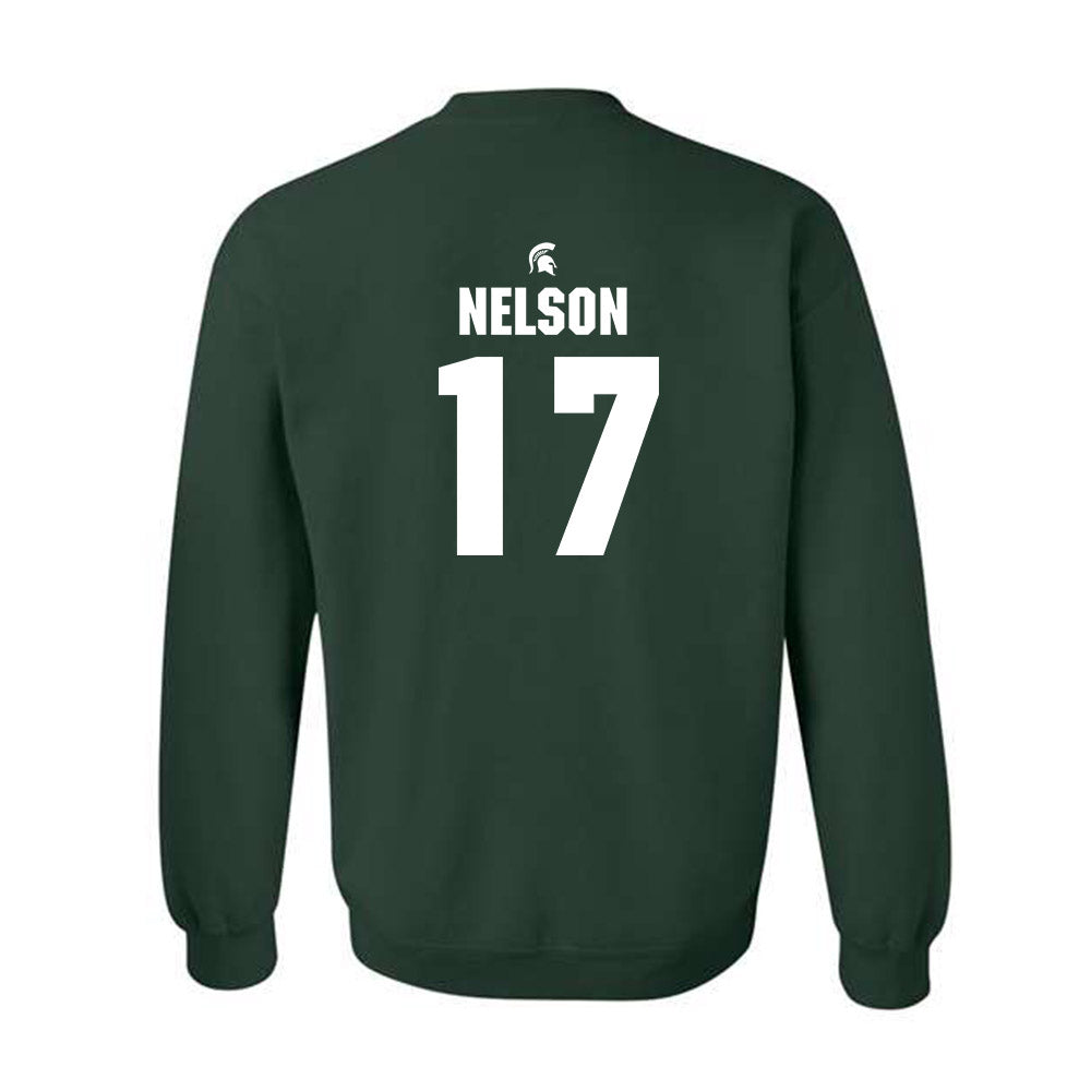 Michigan State - NCAA Men's Ice Hockey : Kaden Nelson - Generic Shersey Crewneck Sweatshirt-1