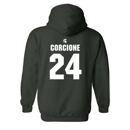 Michigan State - NCAA Women's Soccer : Cassidy Corcione - Generic Shersey Hooded Sweatshirt