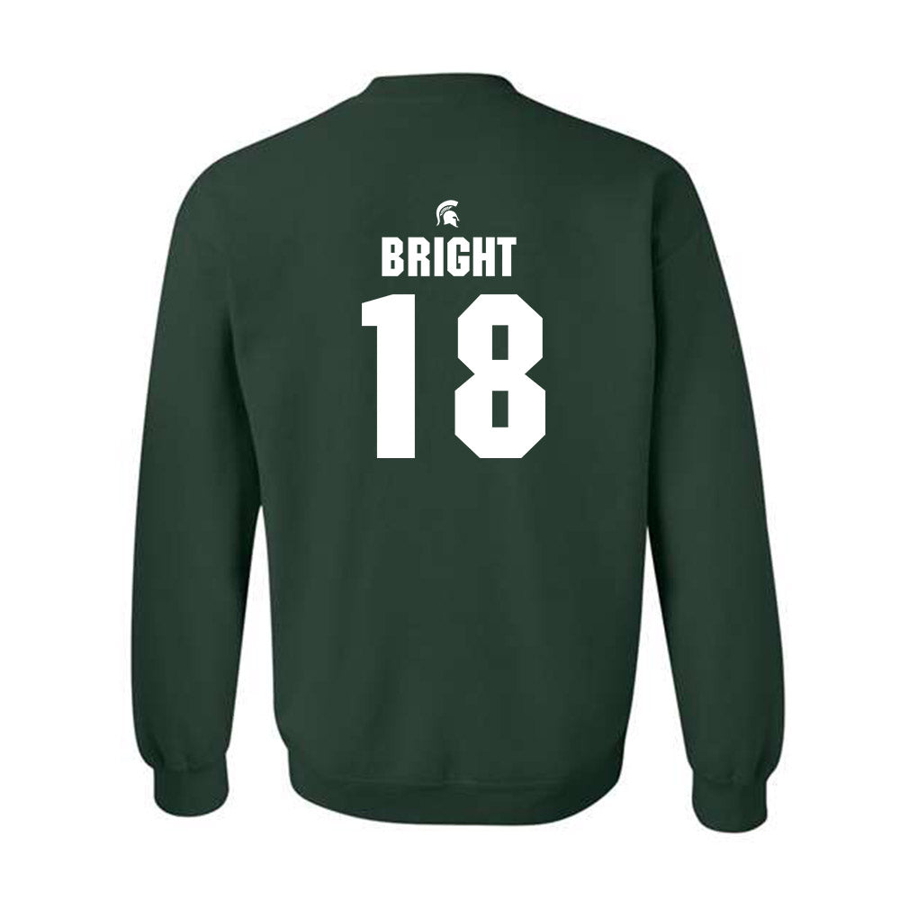 Michigan State - NCAA Baseball : Noah Bright - Generic Shersey Crewneck Sweatshirt