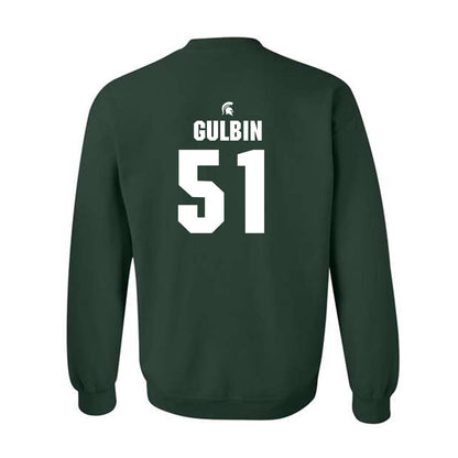 Michigan State - NCAA Football : Matthew Gulbin - Generic Shersey Crewneck Sweatshirt-1