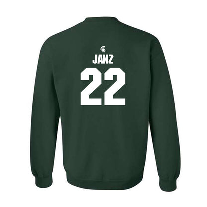 Michigan State - NCAA Women's Soccer : Ella Janz - Generic Shersey Crewneck Sweatshirt