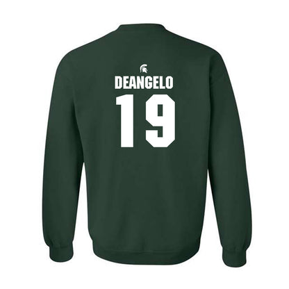 Michigan State - NCAA Men's Ice Hockey : Mikey DeAngelo - Generic Shersey Crewneck Sweatshirt-1