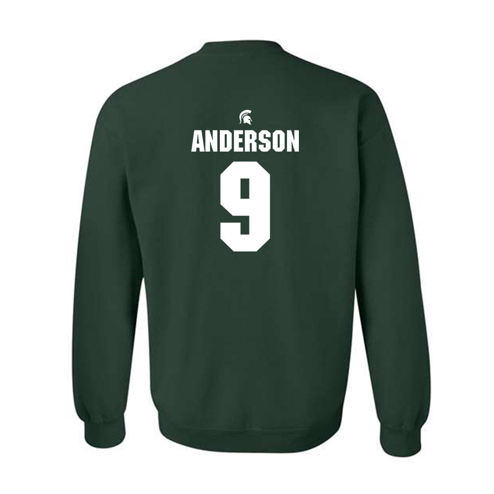 Michigan State - NCAA Baseball : Jacob Anderson - Generic Shersey Crewneck Sweatshirt