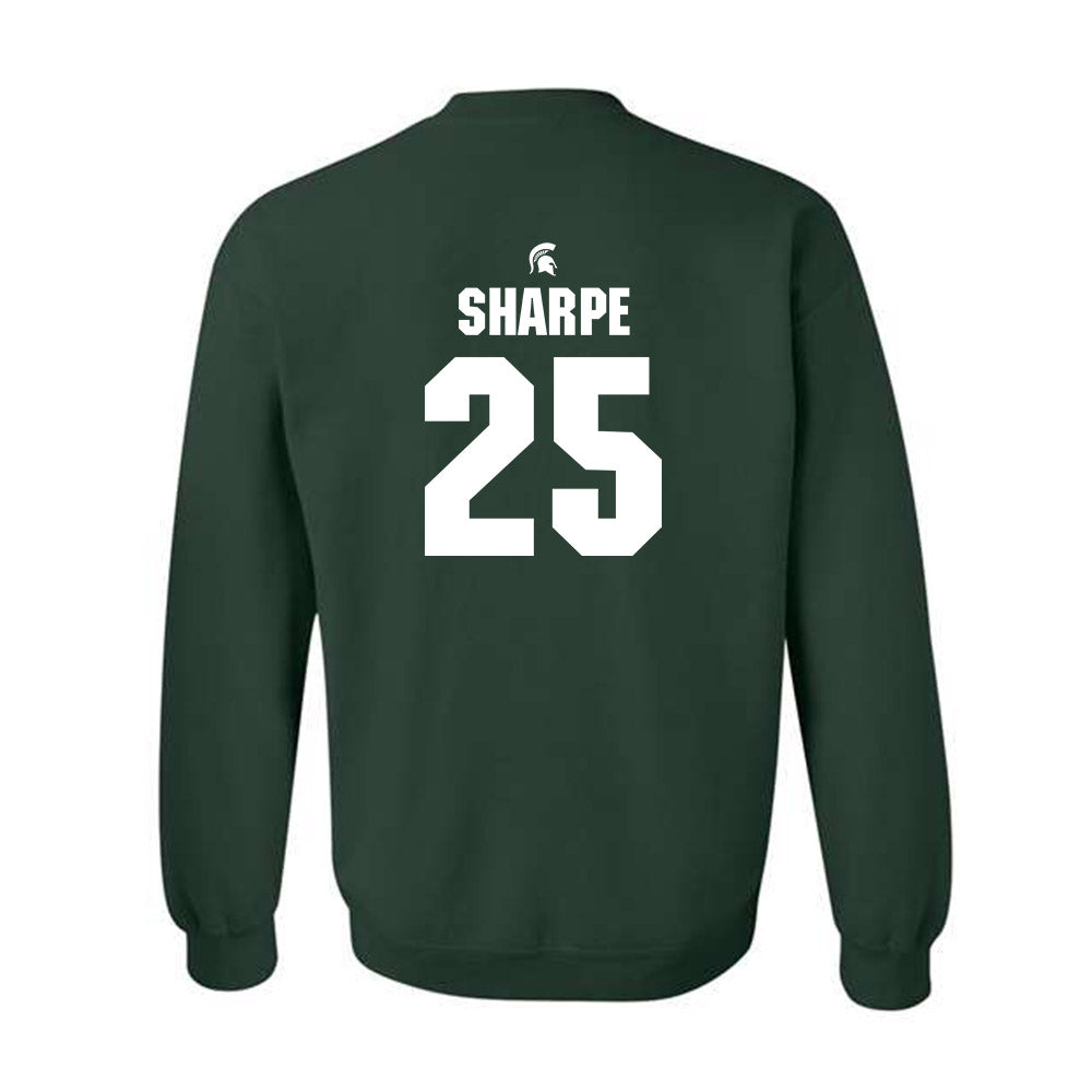 Michigan State - NCAA Baseball : Reggie Sharpe - Generic Shersey Crewneck Sweatshirt