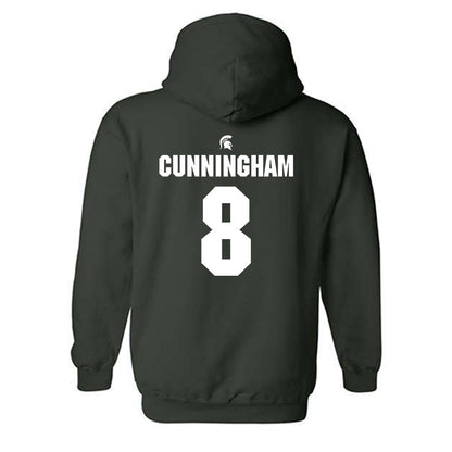 Michigan State - NCAA Softball : Ella Cunningham - Generic Shersey Hooded Sweatshirt-1