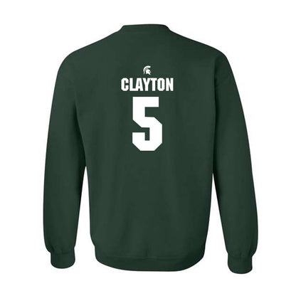 Michigan State - NCAA Women's Volleyball : Ky Clayton - Generic Shersey Crewneck Sweatshirt