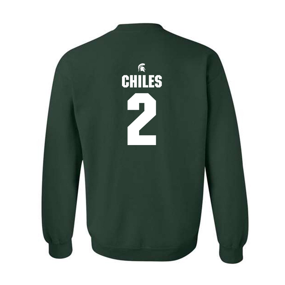 Michigan State - NCAA Football : Aidan Chiles - Crewneck Sweatshirt