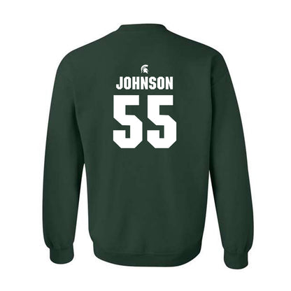 Michigan State - NCAA Football : Rakeem Johnson - Generic Shersey Crewneck Sweatshirt-1